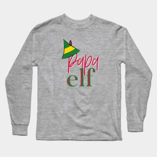 Papa Elf Christmas shirt Long Sleeve T-Shirt